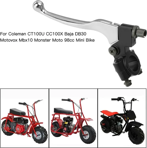 Vista 9 de YOXUFA Manija de Freno de Bicicleta Mini Maneta de Embrague para Coleman CT100U CC100X Baja DoodleBug DB30 Motovox MBX10 MBX11 Monster Moto 79cc