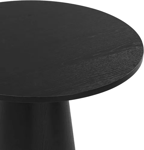 Vista 9 de Mesa de comedor redonda de madera para 2-4, mesa de cocina moderna