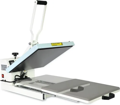 Vista 7 de Prensa de calor de 15 x 15 pulgadas, calidad industrial con presión ajustable, máquina de transferencia de calor deslizante para camiseta, azul