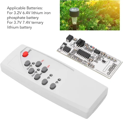 Vista 7 de Placa de circuito de lámpara solar, placa de control de carga solar, sensor humano infrarrojo, inducción, control de luz nocturna, módulo de sensor