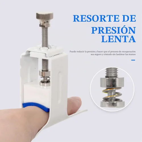 Vista 2 de Férula para enderezar los dedos, férula de extensión de la articulación del dedo, corrector de férula de los dedos, dispositivo de prensado