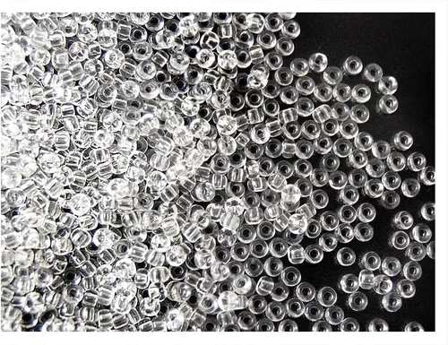 Vista 2 de 0.70oz (20gr) (Aprox. 750 pcs) 8/0 Cristal checo Semilla Perlas Rocailles Cristal Transparente
