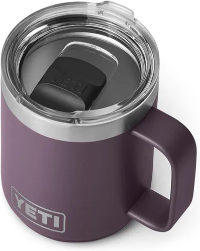 Vista 8 de YETI Rambler - Taza apilable de 10 onzas, aislada al vacío, acero inoxidable con tapa MagSlider, acero inoxidable