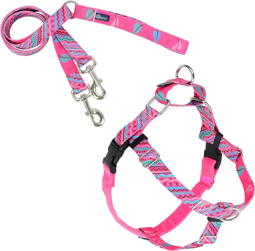 Vista 48 de 2 Hounds Design Freedom - Arnés para perro sin tirones, arnés ajustable y correa, fácil de caminar y control cómodo, se adapta a perros pequeños