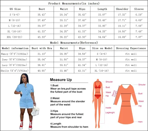 Vista 7 de Vestido casual de béisbol deportivo para mujer vestido de manga corta a presión con botones ajustado mini vestidos cortos para calle