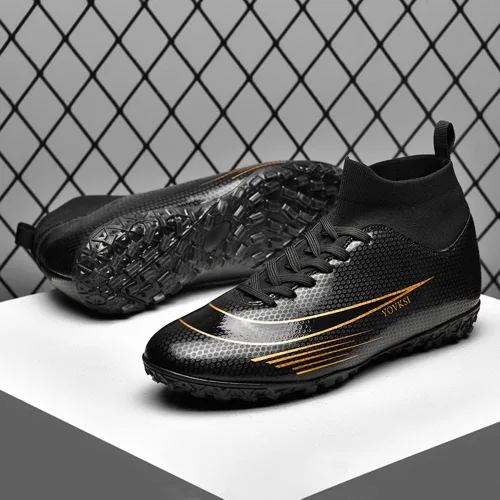 Vista 4 de XIUNCHH Soccer Cleats Mens Football Cleats Women Unisex-Cleats Soccer Shoes for Big Boy AG TF