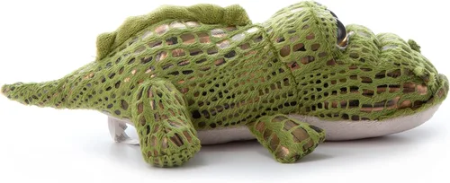 Vista 9 de The Petting Zoo Peluche de cocodrilo, regalos para niños, animales de zoológico de ojos brillantes, juguete de peluche de cocodrilo de 10 pulgadas