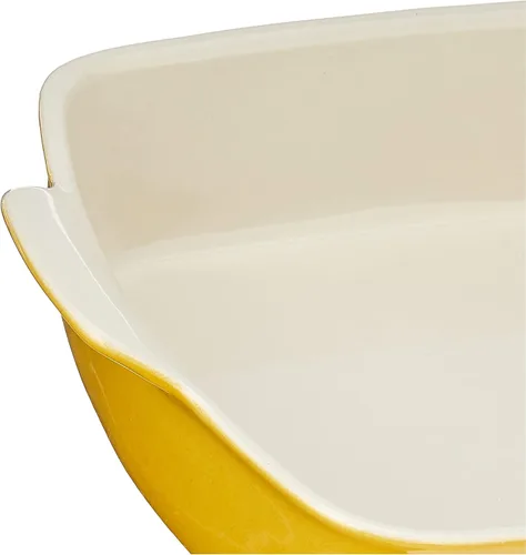 Vista 5 de Emile Henry Made In France HR Modern Classics - Panadería rectangular pequeña, 11 x 8 pulgadas, color amarillo