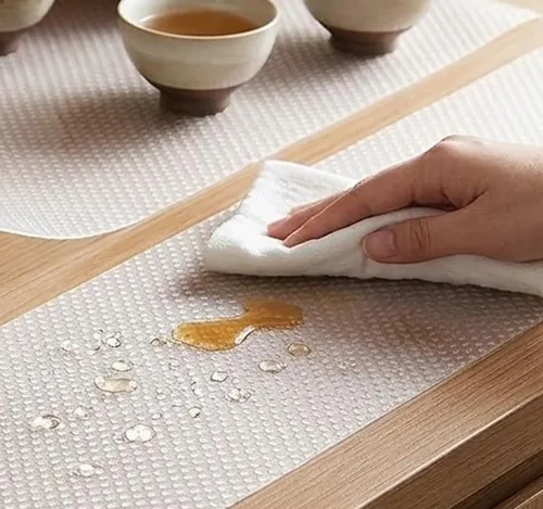 Vista 6 de Revestimientos para armarios de cocina de 10 pulgadas de ancho x 20 pies, no adhesivos, antideslizantes, impermeables, de agarre fuerte