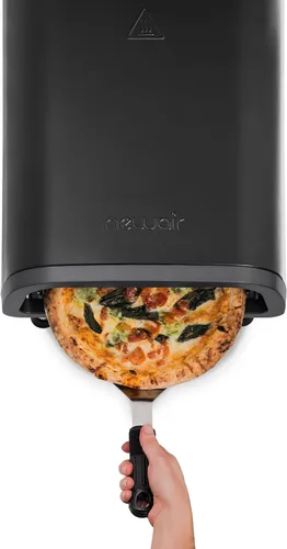 Vista 11 de Newair Horno eléctrico portátil de pizza de 12 pulgadas Máquina de pizza de encimera de 900 °F para uso en interiores y exteriores Elementos