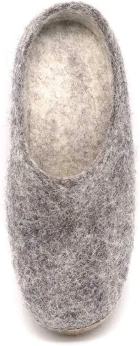 Vista 4 de Nootkas Pantuflas tipo mule para mujer de lana merino de fieltro 'Astoria