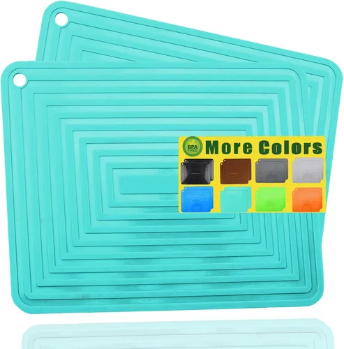 Vista 11 de LogHog Large Silicone Trivet Mats for Hot Dishes/Pans, Heat Resistant Pot Holder, 9"x12" Non Slip Flexible Durable Pot Coaster Kitchen Table Mats