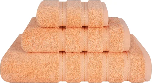 Vista 78 de American Soft Linen - Juego de toallas de 3 piezas, 1 toalla de baño, 1 toalla de mano y 1 toalla pequeña, 100% algodón turco para baño, juego