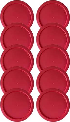 Vista 5 de Tapas de repuesto para recipientes de vidrio Pyrex para almacenamiento de alimentos de 4 tazas, tapas redondas de plástico de 6 pulgadas que se