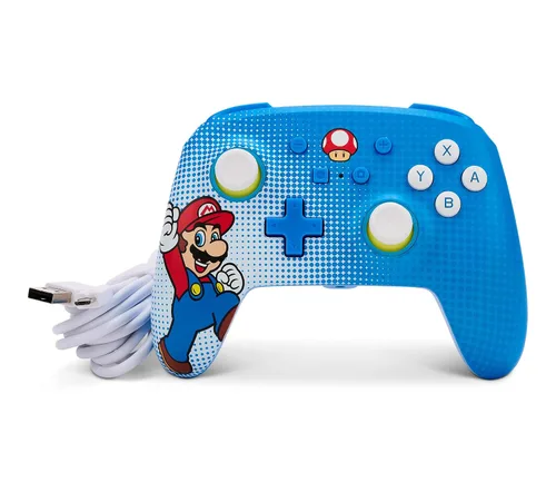 Vista 10 de PowerA Enhanced Wired Controller for Nintendo Switch - Mario Pop Art