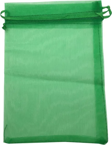 Vista 10 de Bolsa de organza con cordón de 5 x 7 pulgadas, 50 unidades, regalo fuerte, caramelo, B6ag, joyería, fiesta, boda, favor (negro)