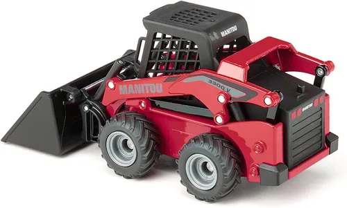 Vista 4 de Siku 3049 Farmer Manitou 3300V Minicargadora Minicargadora, Rojo