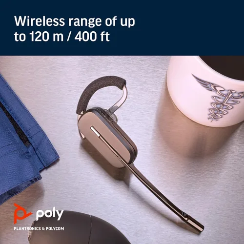 Vista 6 de Plantronics - CS540 Auriculares inalámbricos DECT (Poly) - Mono (un oído) Convertible (3 estilos de uso) - Se conecta al teléfono de escritorio