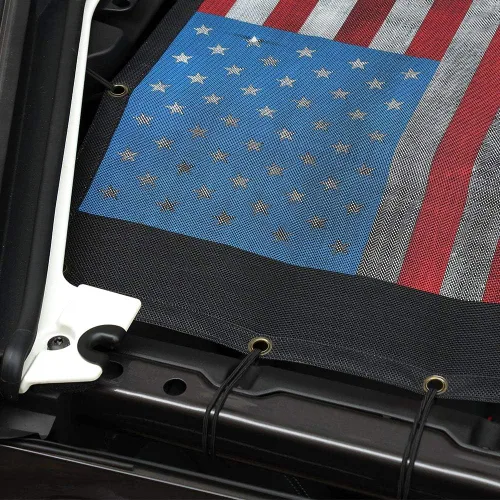Vista 5 de Voodonala Parasol para Jeep JL Toldo de Bikini Protector Solar Malla Bloqueador Solar Escudo Térmico de Malla para Jeep Wrangler JL JLU 2018-2025+