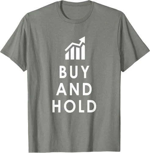 Vista 53 de Stocks Investing Buy and Hold Investor T-Shirt Asphalt Grey