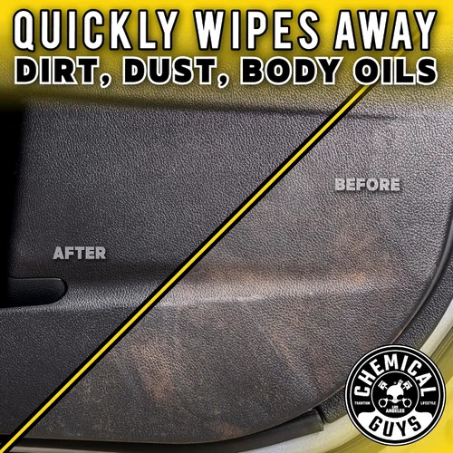 Vista 10 de Chemical Guys SPI_663_16 InnerClean Detallador y protector rápido de interiores (16 fl oz/473 ml), amarillo Spray-and-wipe detailer cleans and