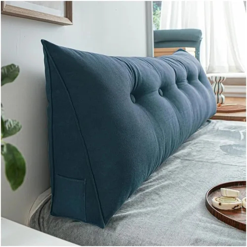 Vista 13 de Almohada de lectura triangular para cama o sofá, almohada grande para cabecero, cojín de cojín de almohada grande para sofá cama, respaldo