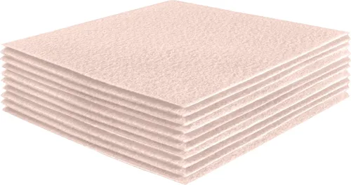 Vista 105 de FabricLA Hojas de fieltro acrílico para manualidades, cuadrados de fieltro precortados suaves de 4 x 4 pulgadas (3.9 in x 3.9 in), utiliza hojas