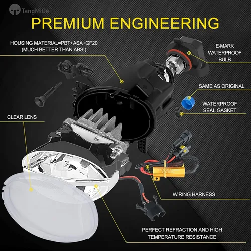 Vista 5 de TangMiGe Luces antiniebla para BMW (F30 F32 F33 F36, 230i 320i 328d 328i 330e 330i 335i 340i 428i 430i 435i 440i, 2 3 4 Series), 2012-2020, repuesto
