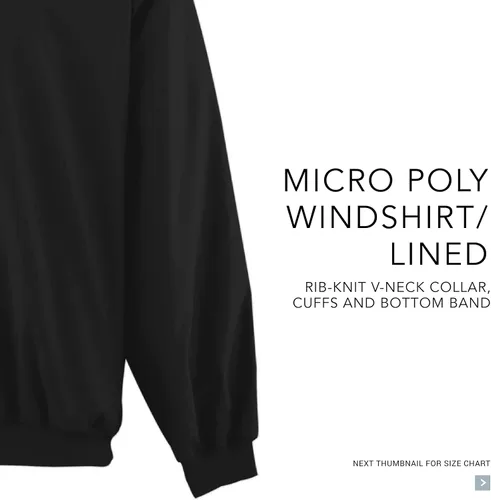 Vista 3 de Augusta Sportswear de los hombres Micro Poly windshirtLined