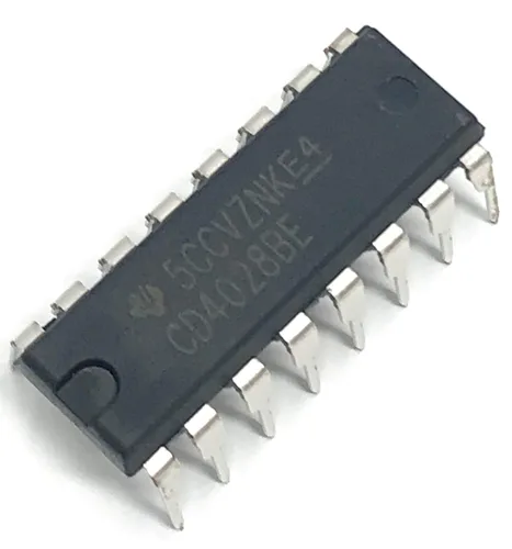 Vista 7 de CD4028BE CD4028 CMOS BCD-a-decimal o binario-a-octal Decodificadores/conductores IC Breadboard-Friendly DIP-16 (paquete de 10)