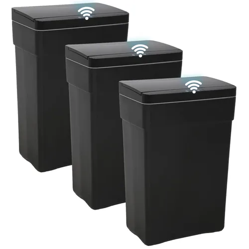 Vista 9 de BestOffice Bote de basura automático de 13 galones para cocina, sin contacto, de alta capacidad, con tapa, para dormitorio, baño, hogar, oficina, 50