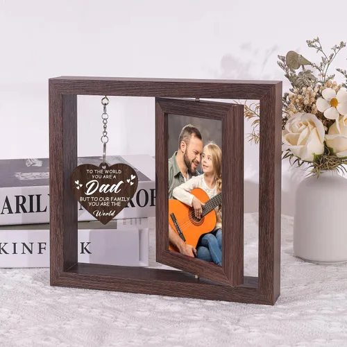 Vista 6 de Regalos de Navidad para Papá de Hija e Hijo, Marcos de Fotos del Primer Día del Padre para Papá Nuevo y Papá por Primera Vez, Regalos de Navidad