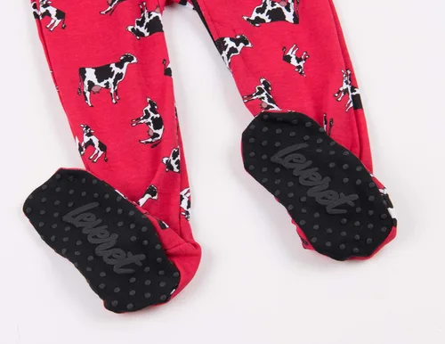 Vista 3 de Leveret - Pijama con pies para bebés, niños y niñas, 100% algodón (talla 6-12 meses - 5 Infantil)
