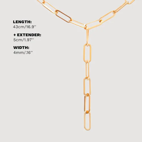 Vista 8 de Hey Harper Boss Babe - Collar de cadena de clip de papel, collar de eslabones de acero inoxidable impermeable, collar de oro para mujer, Acero