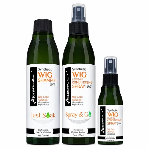 Vista 11 de Awesome Kit de cuidado de pelucas de cabello humano, champú