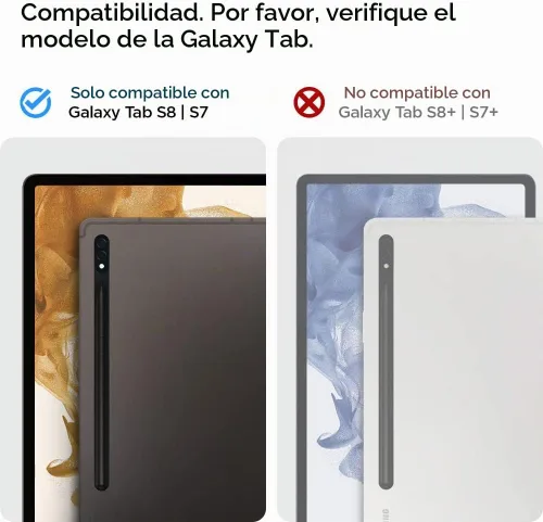 Vista 2 de Spigen Funda Rugged Armor para Galaxy Tab S8 (2022) / Tab S7 (2020) con soporte para bolígrafo S integrado, color negro
