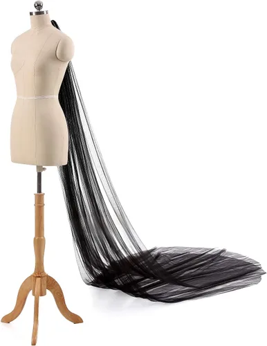 Vista 2 de EllieHouse Womens 2 Tier Cathedral Wedding Bridal Veil With Metal Comb