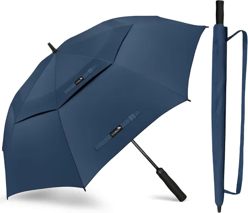 Vista 42 de ZOMAKE - Paraguas de golf a prueba de viento, extragrande, de gran tamaño, de doble dosel resistente para lluvia, juegos deportivos y carrito