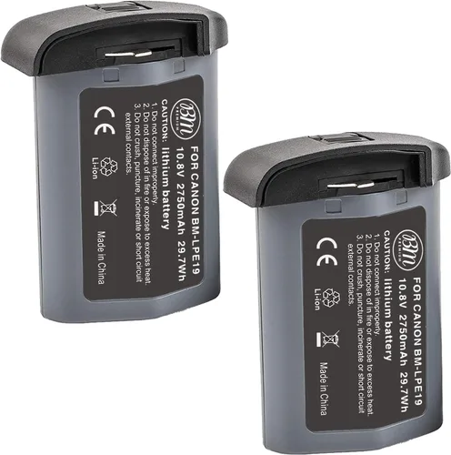 Vista 6 de BM Premium Batería LP-E19 de alta capacidad para cámaras Canon EOS R3, EOS 1D X Mark III, EOS 1D X Mark II, EOS 1DX, EOS 1Ds III, EOS 1D IV, EOS 1D