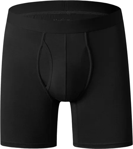 Vista 2 de YOULEHE - Paquete de bóxers de rayón para hombre, elásticos, de tela suave de bambú