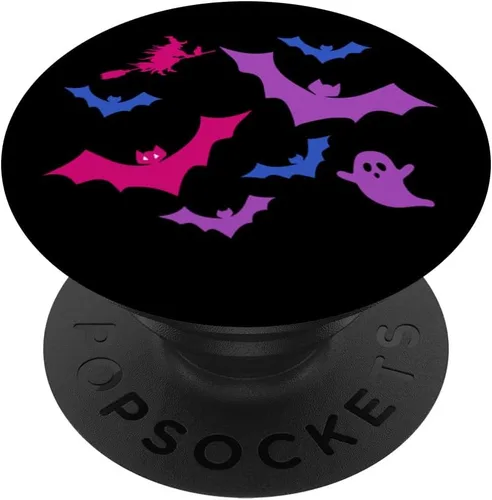 Vista 6 de Bi Pride Halloween Sutil Bisexual LGBTQ Otoño Otoño PopSockets MagSafe PopGrip para iPhone
