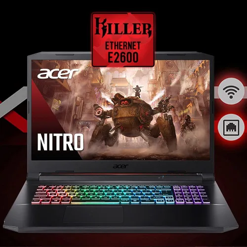 Vista 6 de acer Nitro 5 AN517-41-R3NX - Laptop para juegos, CPU AMD Ryzen 7 5800H