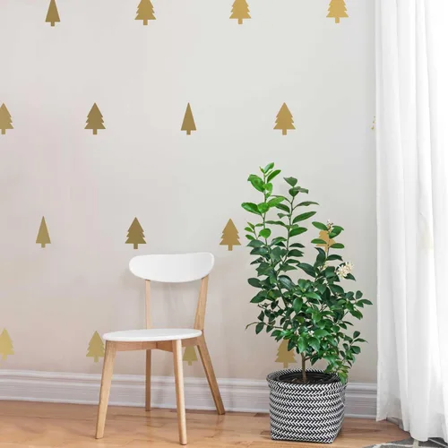 Vista 3 de Mini – Juego de pines para Mini árbol de pino beso Cut Calcomanía de Leaf by chromantics