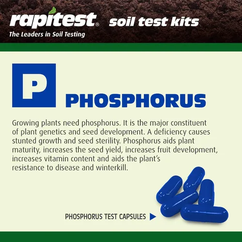 Vista 4 de Kit de prueba de suelo Rapitest para jardines, verduras, flores y céspedes. El probador de suelo diseñado y ensamblado en EE. UU. mide/analiza