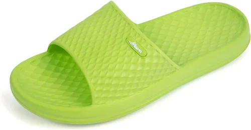 Vista 24 de FUNKYMONKEY - Sandalias de baño para mujer, sandalias para el interior del hogar, playa, antideslizantes