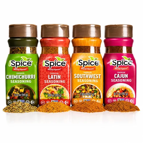 Vista 13 de iSpice Paquete de 24 Especias Gourmet - Colección Definitiva de Especias y Condimentos para Cocinar (Fusión de Cocina)