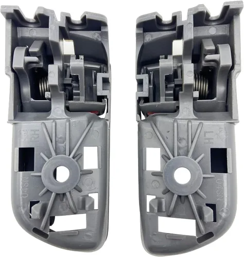 Vista 3 de Cheriezing Tirador de puerta interior gris compatible con Sienna 2004-2010 mango interior repuesto # 69206-AE010 FL, 69205-AE010 FR Juego de 2