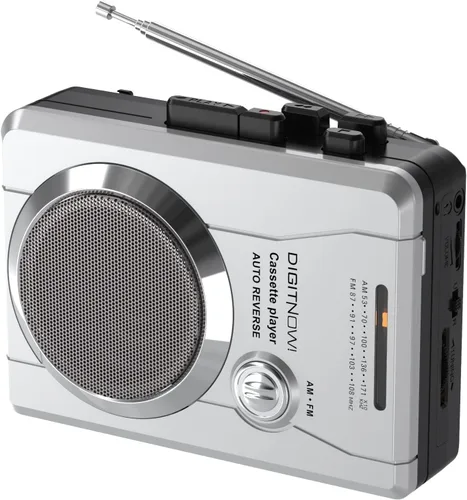 Vista 7 de Reproductor de casete portátil y grabador, convertidor digital de cinta de casete a MP3, estación de radio AM/FM, grabación inversa - Graba desde PC