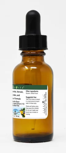 Vista 2 de Calmante fórmula glycerite Extracto de líquido (1: 5) – Sabor a Vainilla (1 oz, Zin: 523688), 1