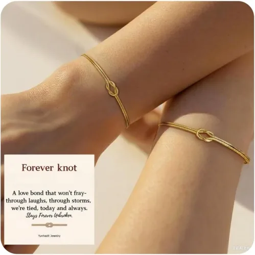 Vista 11 de Pulseras a Juego para Parejas – Pulseras BFF con Nudo de Amor de Promesa Infinita para Mujeres y Hombres, Joyería de Amistad Hipoalergénica que No